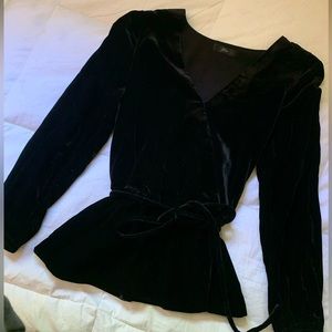 J.Crew velvet blouse